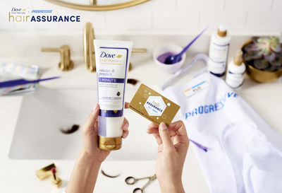 Ask more of your hair. Dove and Progressive have you covered with Hair Assurance.