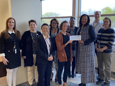 Meridian of Michigan presented the Family Health Center in Kalamazoo with a $5,000 grant for medical equipment for being one of the top 100 providers for COVID-19 vaccination education and outreach initiatives.