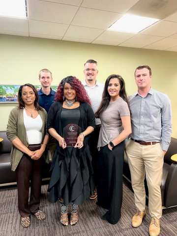 Members of Federal Title's team pose for a photo after receiving the WFG 3E Remittance Award, awarded every year to the title companies in the region with a top performance score. Federal Title is an independent title company that is responsive, knowledgeable and competitively priced, serving DC, Maryland and Virginia for over 25 years. (Photo: Business Wire)
