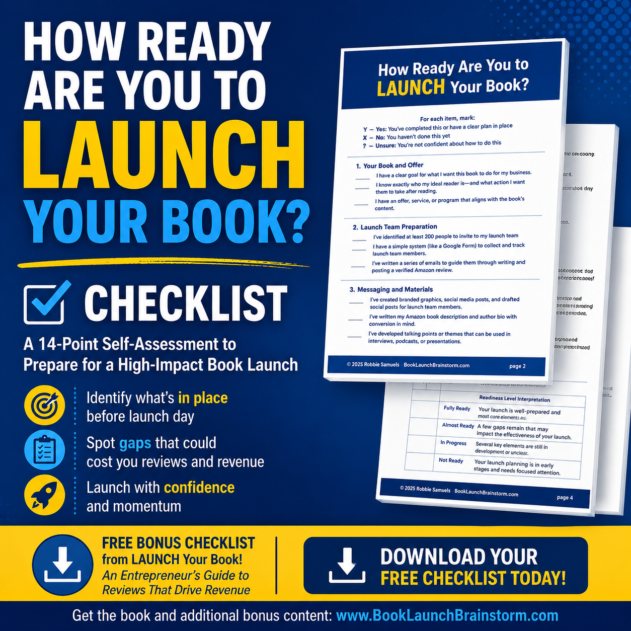 How Ready Are You to LAUNCH Your Book?