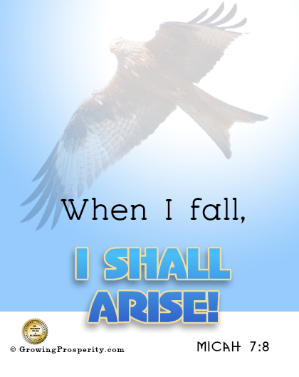 When I Fall I Shall Arise Micah 7:8 When I Fall I Shall Arise Micah 7:8