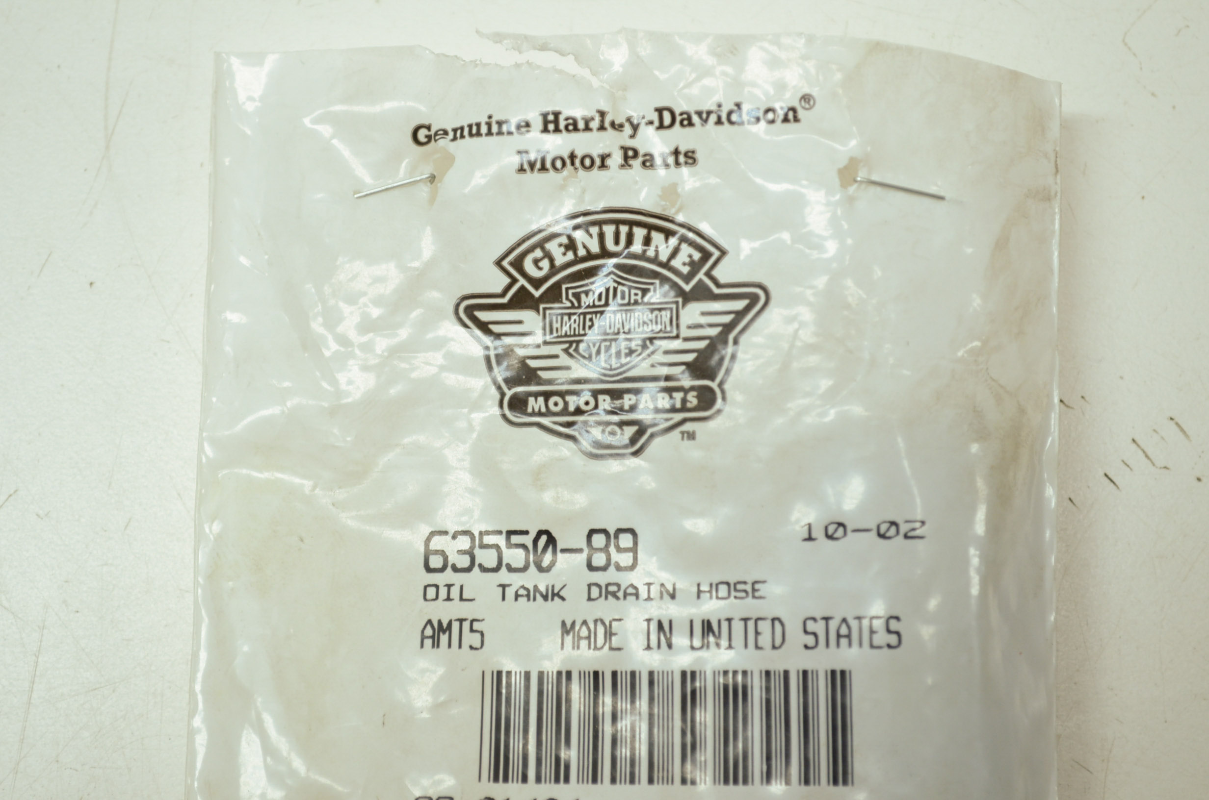 NEW OEM Harley Davidson Oil Tank Drain Hose 8990 FLST FXST Softail 6355089 NOS eBay