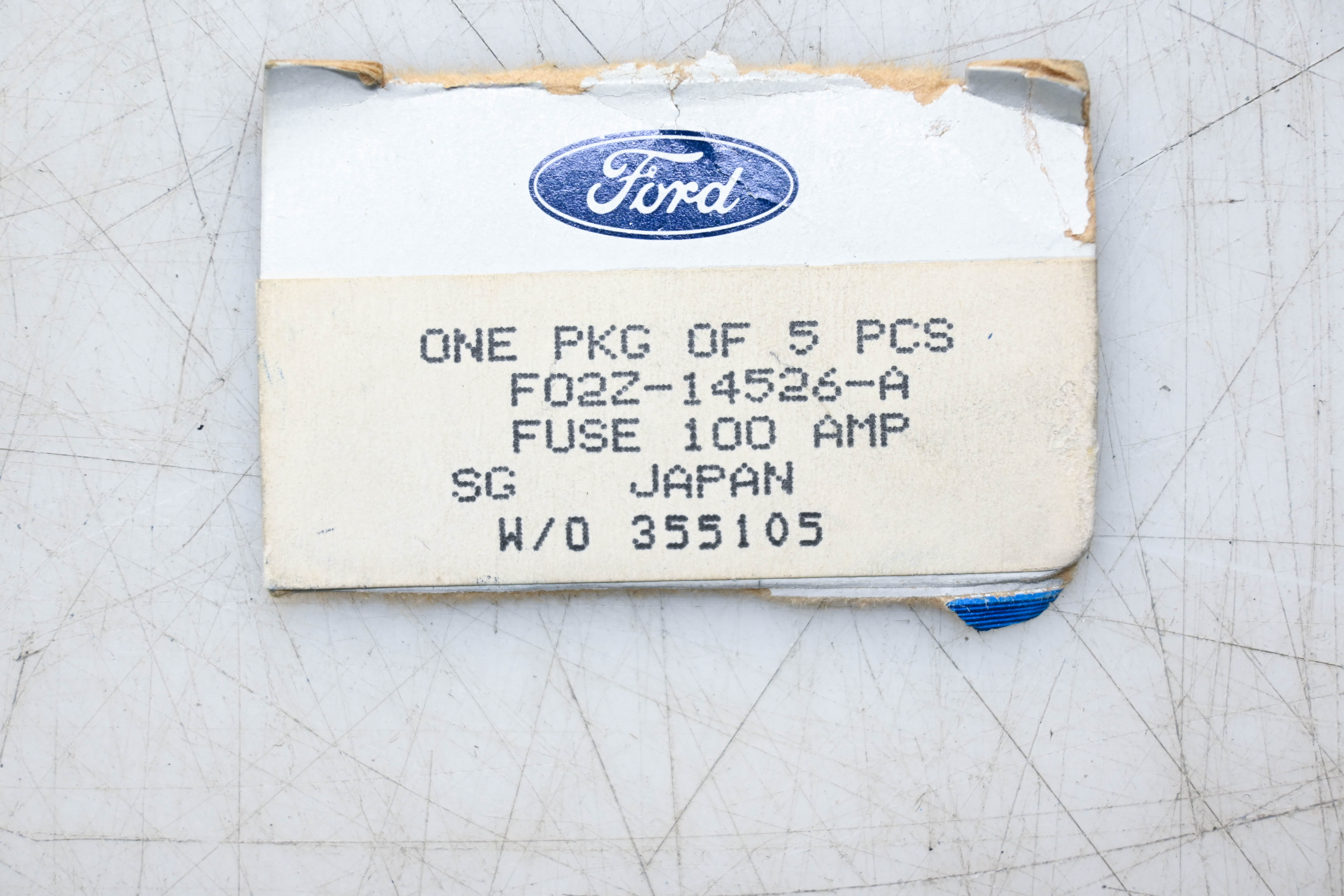 F New OEM Ford FO2Z-14526-A 100 Amp Fuse NOS | eBay