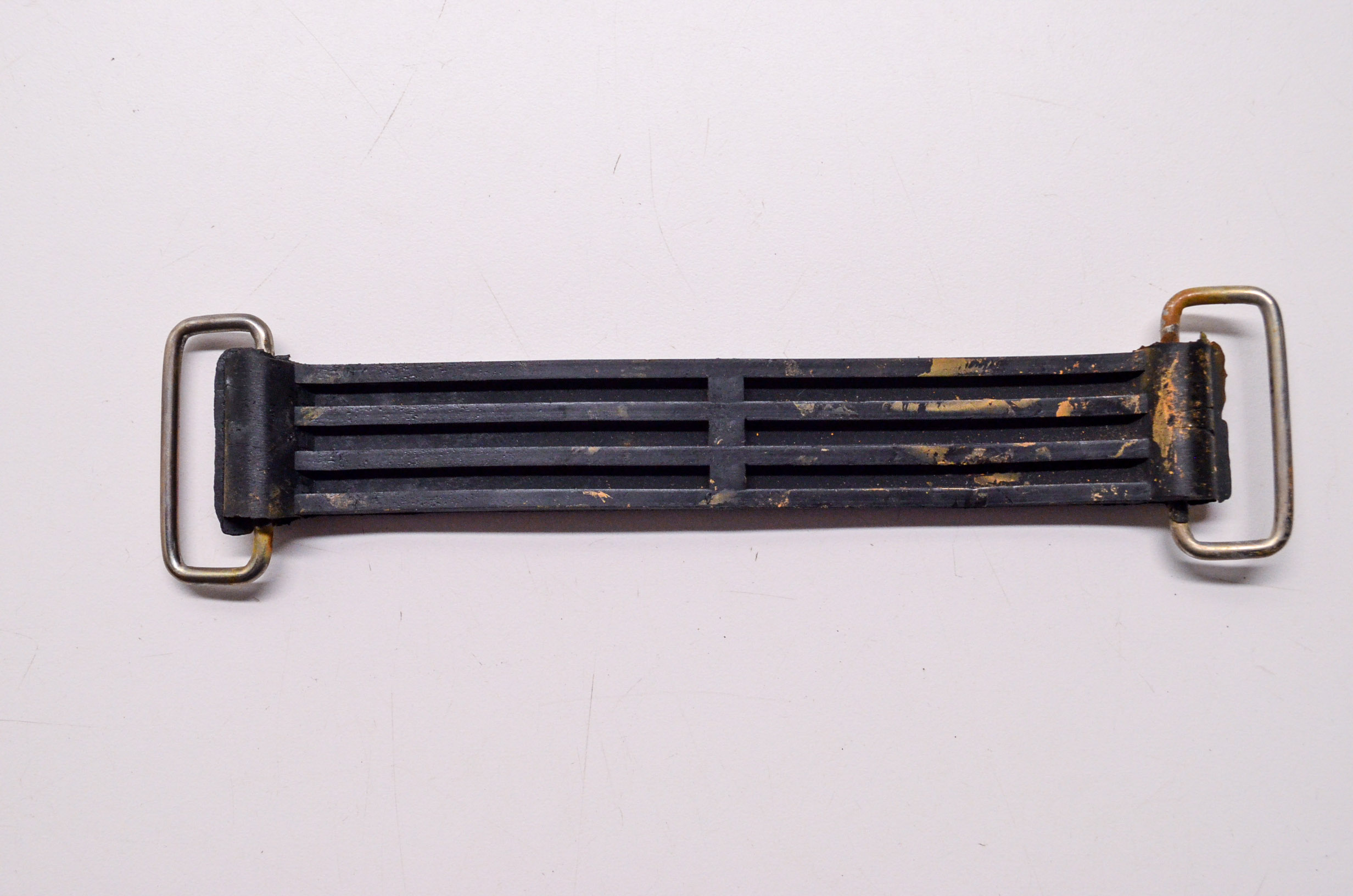 New Custom Chrome Rubber Battery Hold Down Strap Harley Davidson NOS eBay