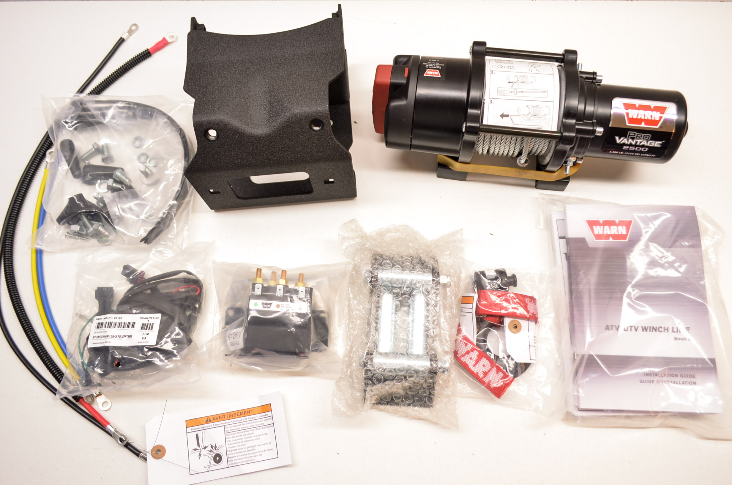 New Polaris Warn Provantage 2500 ATV Winch Kit NOS eBay