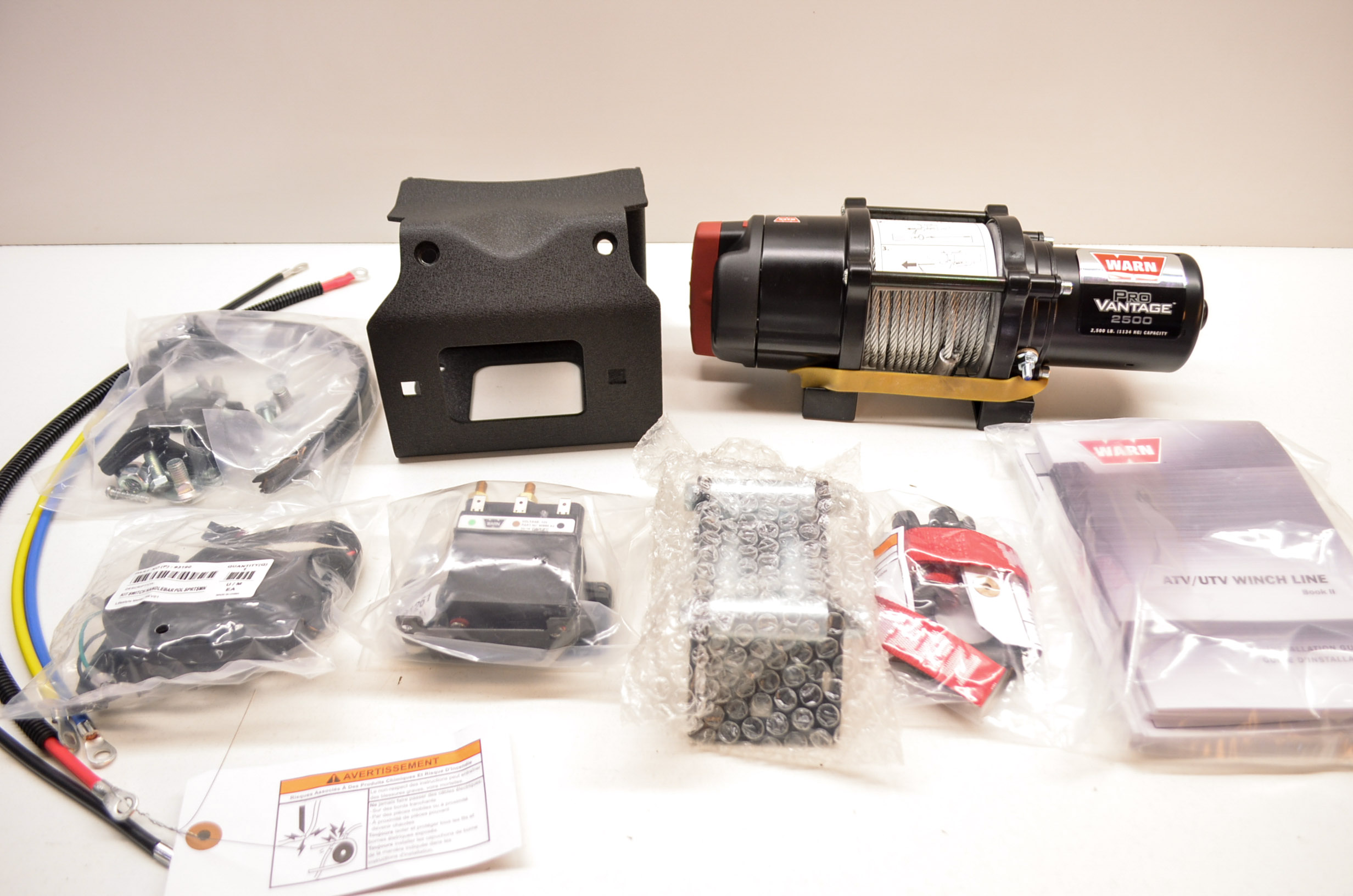 New Polaris Warn Provantage 2500 ATV Winch Kit NOS eBay