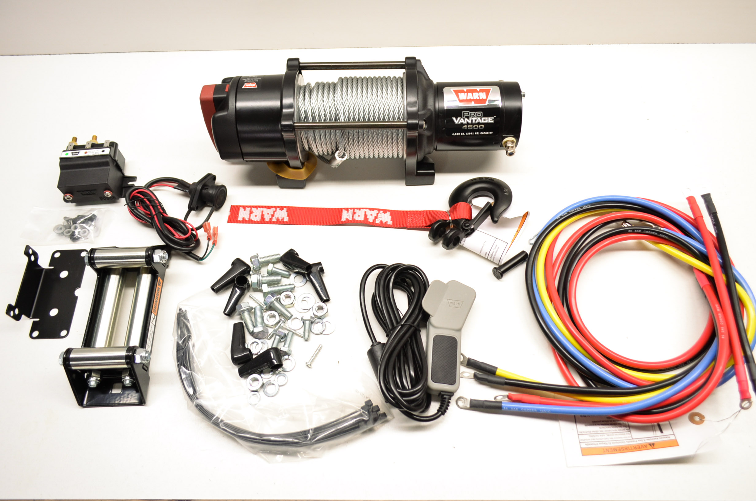 New Warn Provantage 4500lb UTV ATV Winch Kit eBay