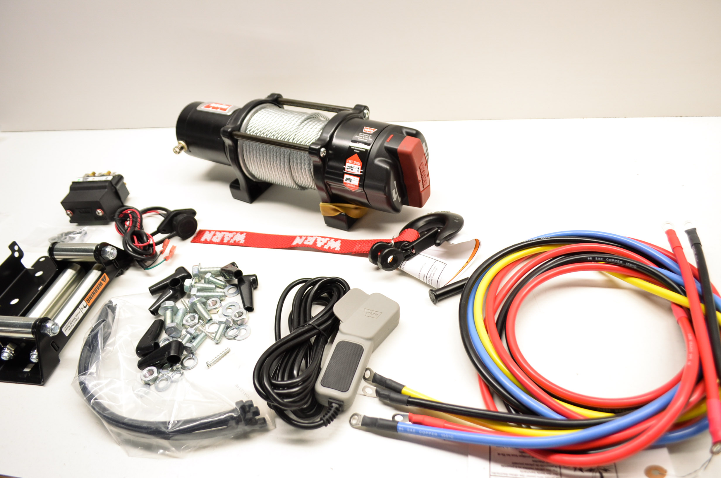 New Warn Provantage 4500lb UTV ATV Winch Kit eBay