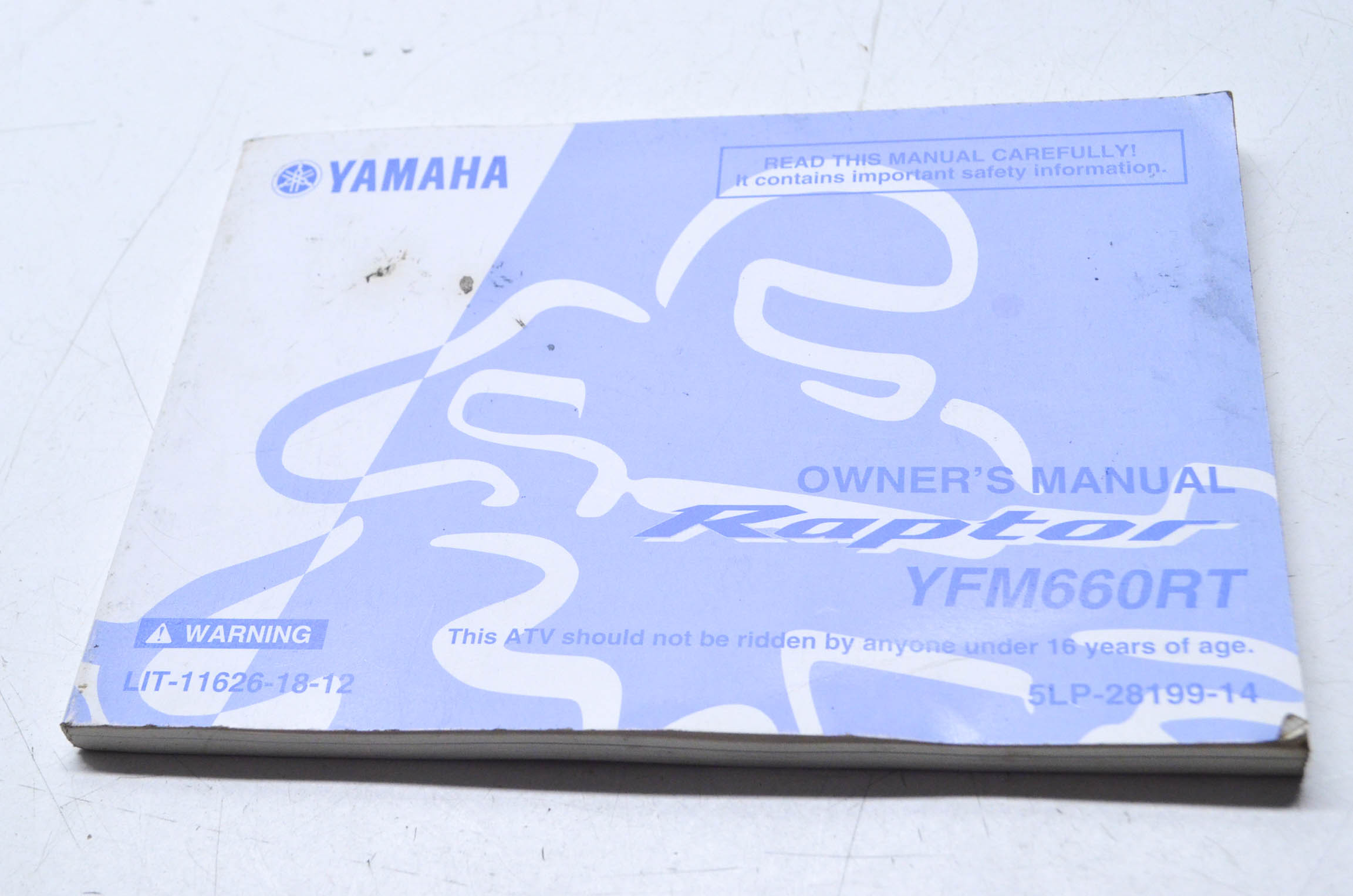 OEM Yamaha LIT-11626-18-12 Raptor YFM660RT Owner's Manual | eBay Pictures .