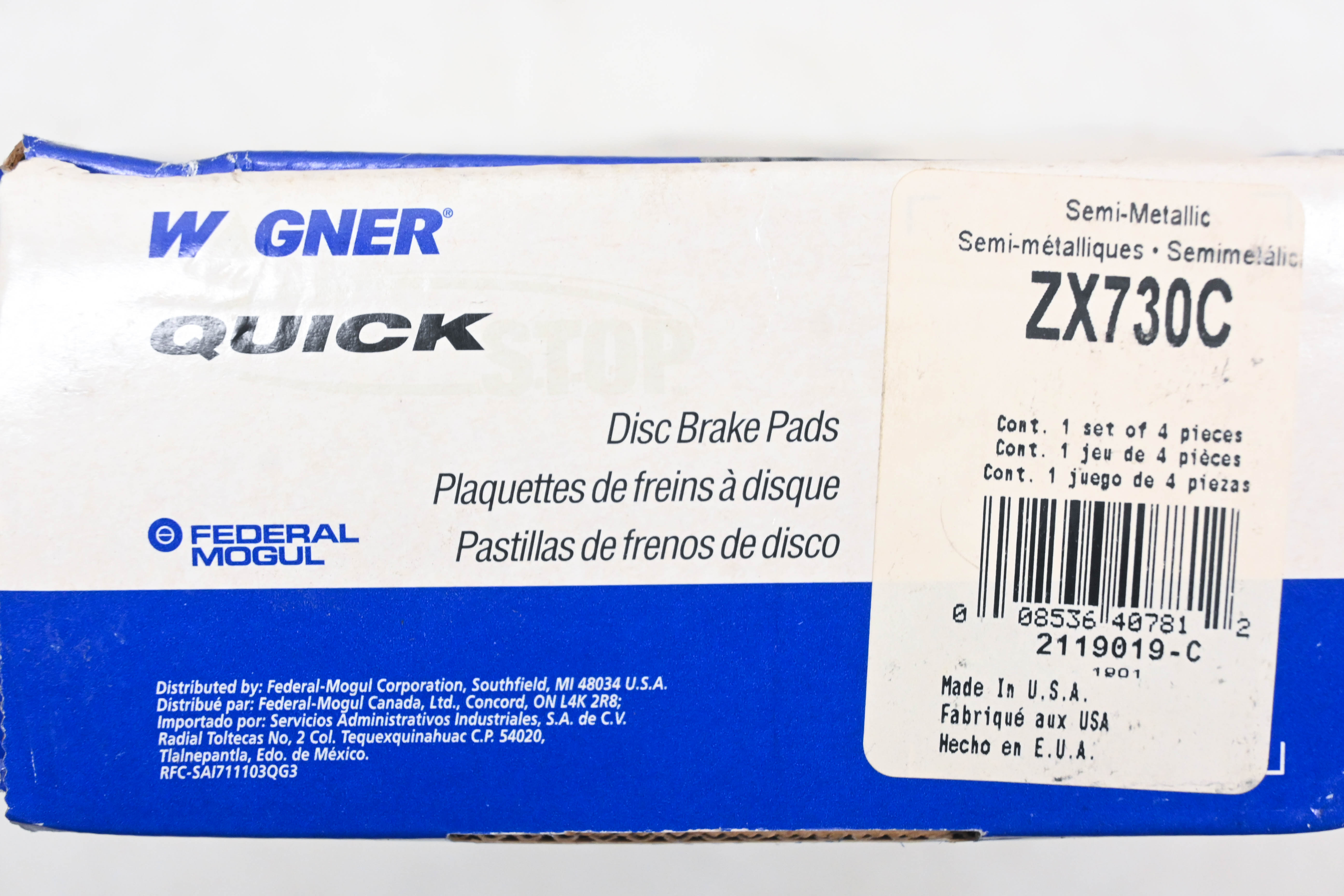 Wagner ZX730C Disc Brake Pad Kit NOS | eBay