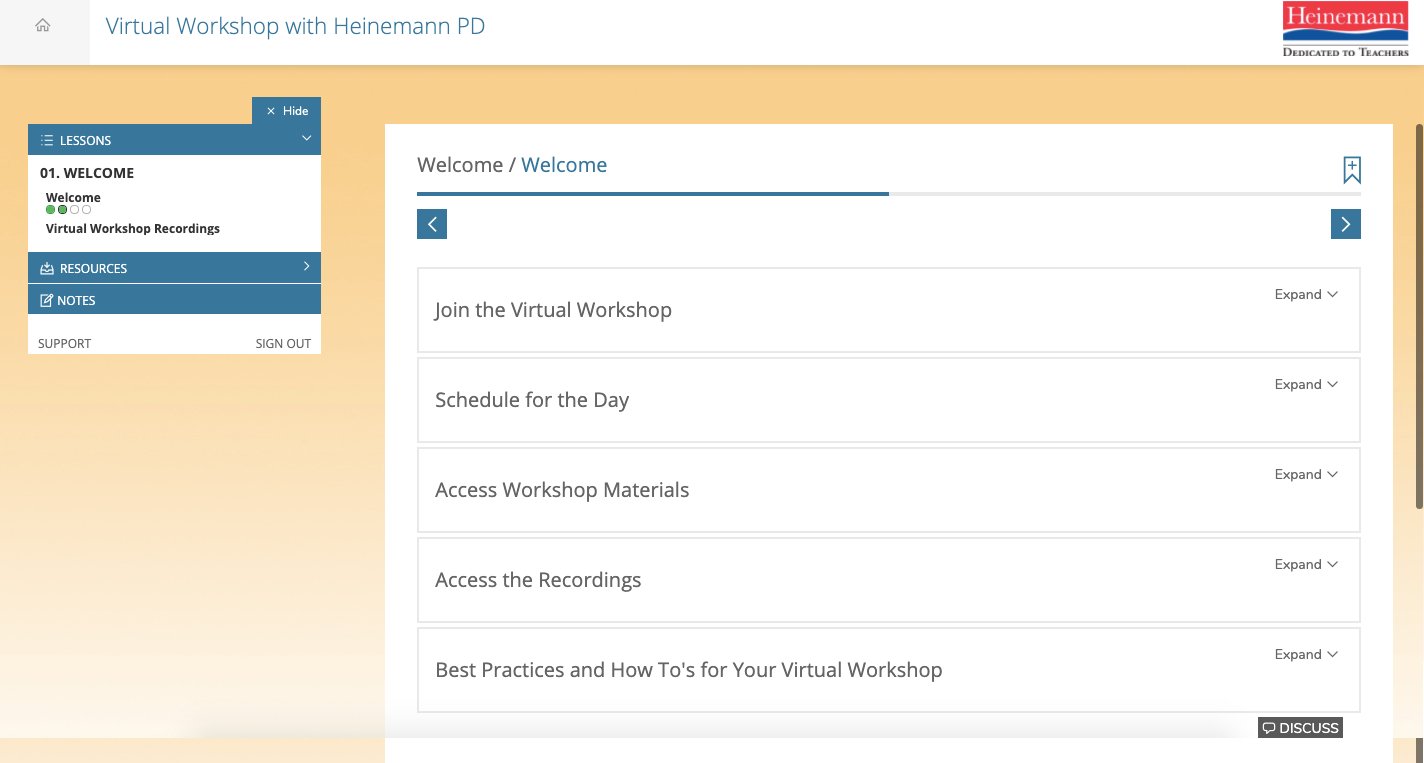 General Virtual Workshop Screengrab