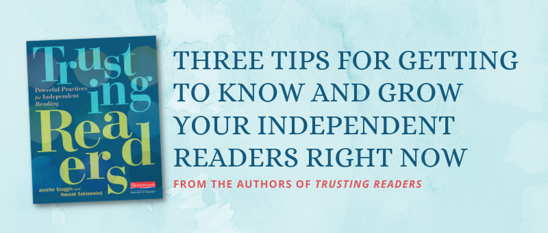 Small Blog Graphic Three Tips for Getting to Know and Grow Your Independent Readers Right Now FINAL