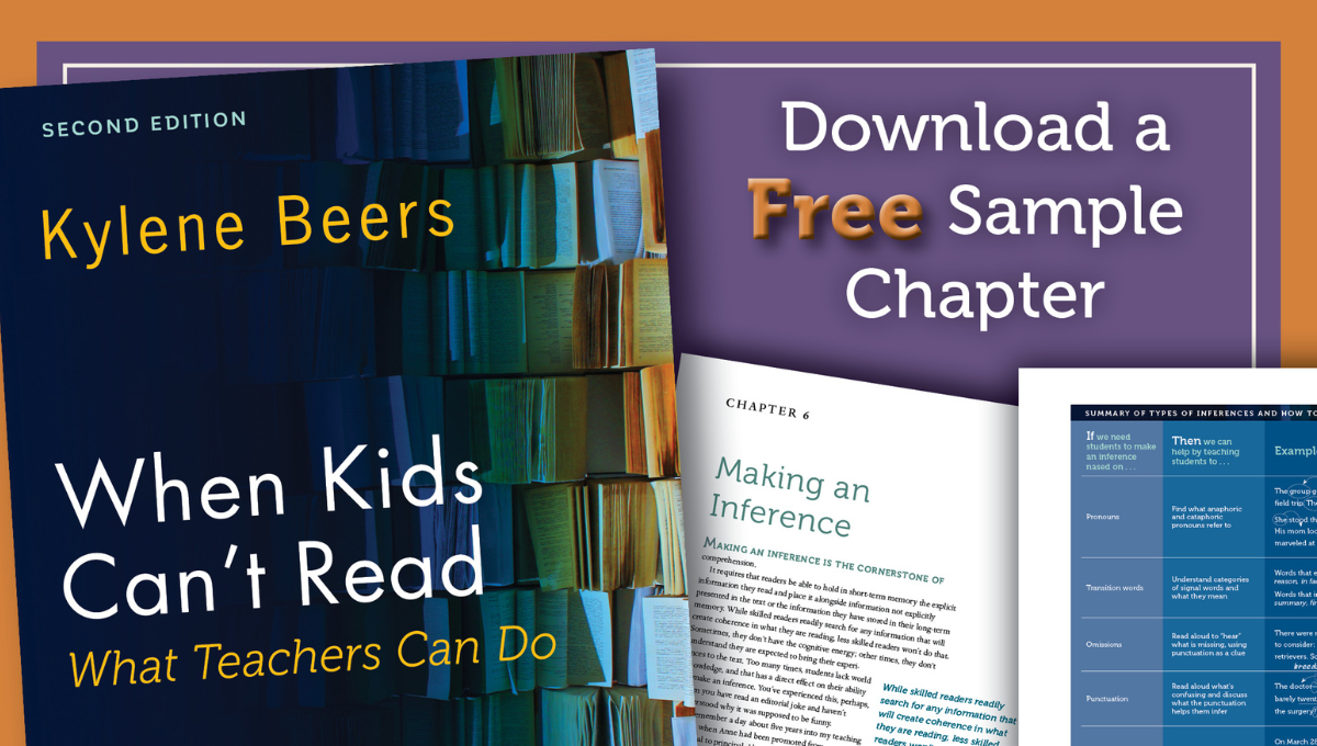 When Kids Cant Read Download a Free Sample Chapter Banner Graphic