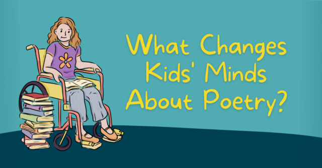 What Changes Kids Minds About Poetry Pre Teen in Wheel chair Reading Illustration