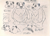 An original model sheet of Poppa Panda