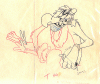 A drawing of Buzz Buzzard from his first appearance in Wet Blanket Policy (1948)