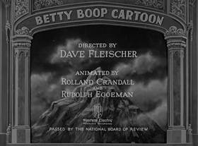 Screenshots from the 1932 Fleischer Studio cartoon Stopping the Show