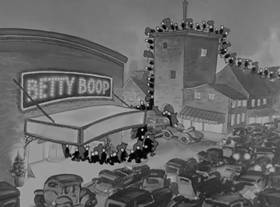 Screenshots from the 1932 Fleischer Studio cartoon Stopping the Show