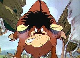 Screenshots from the 1936 Disney cartoon Mickey