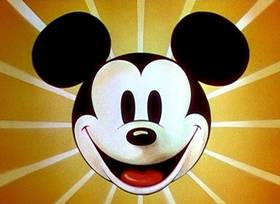 Screenshots from the 1937 Disney cartoon Magician Mickey