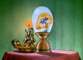 Screenshots from the 1937 Disney cartoon Magician Mickey