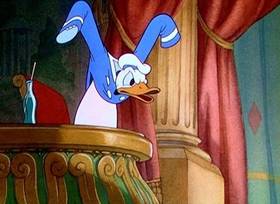 Screenshots from the 1937 Disney cartoon Magician Mickey