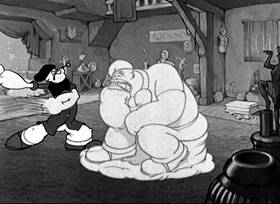 Screenshots from the 1937 Fleischer Studio cartoon My Artistical Temperature