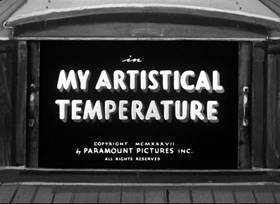 Screenshots from the 1937 Fleischer Studio cartoon My Artistical Temperature