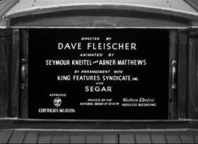 Screenshots from the 1937 Fleischer Studio cartoon My Artistical Temperature