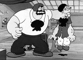 Screenshots from the 1937 Fleischer Studio cartoon My Artistical Temperature