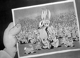 Screenshots from the 1938 Warner Bros. cartoon Porky