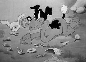 Screenshots from the 1938 Warner Bros. cartoon Porky