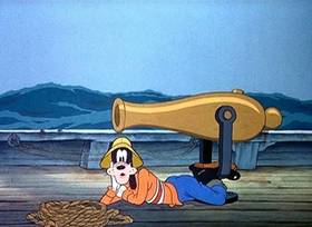 Screenshots from the 1938 Disney cartoon The Whalers