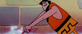 Screenshots from the 1960 Terrytoons cartoon The Misunderstood Giant