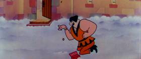 Screenshots from the 1960 Terrytoons cartoon The Misunderstood Giant