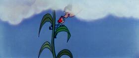 Screenshots from the 1960 Terrytoons cartoon The Misunderstood Giant