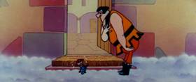 Screenshots from the 1960 Terrytoons cartoon The Misunderstood Giant