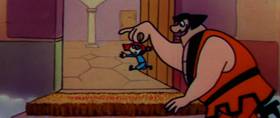 Screenshots from the 1960 Terrytoons cartoon The Misunderstood Giant