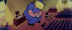 Screenshots from the 1960 Terrytoons cartoon The Misunderstood Giant