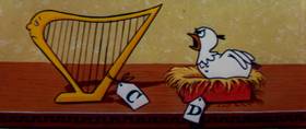Screenshots from the 1960 Terrytoons cartoon The Misunderstood Giant
