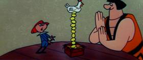Screenshots from the 1960 Terrytoons cartoon The Misunderstood Giant