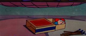 Screenshots from the 1960 Terrytoons cartoon The Misunderstood Giant