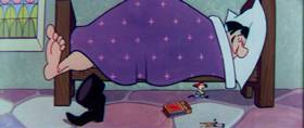 Screenshots from the 1960 Terrytoons cartoon The Misunderstood Giant