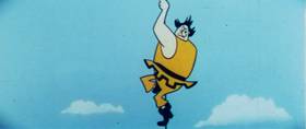 Screenshots from the 1960 Terrytoons cartoon The Misunderstood Giant