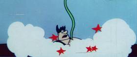 Screenshots from the 1960 Terrytoons cartoon The Misunderstood Giant