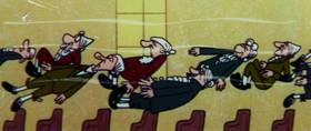 Screenshots from the 1960 Terrytoons cartoon The Misunderstood Giant