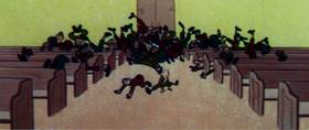 Screenshots from the 1960 Terrytoons cartoon The Misunderstood Giant