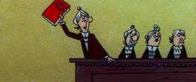 Screenshots from the 1960 Terrytoons cartoon The Misunderstood Giant
