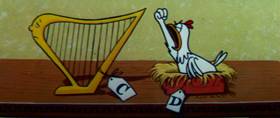 Screenshots from the 1960 Terrytoons cartoon The Misunderstood Giant