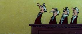 Screenshots from the 1960 Terrytoons cartoon The Misunderstood Giant